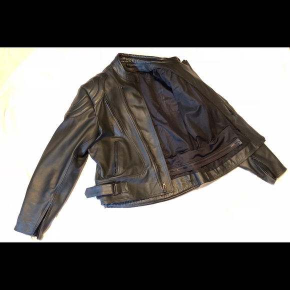 Mega Force leather motorcycle armored jacket. - Picture 5 of 8